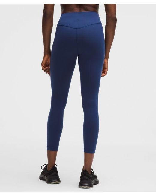 lululemon athletica Blue – Wunder Under Smoothcover High-Rise Tight Leggings – 25" – – Size 4