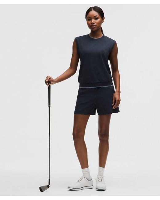 lululemon athletica Blue Stretch Twill Golf Short 5"