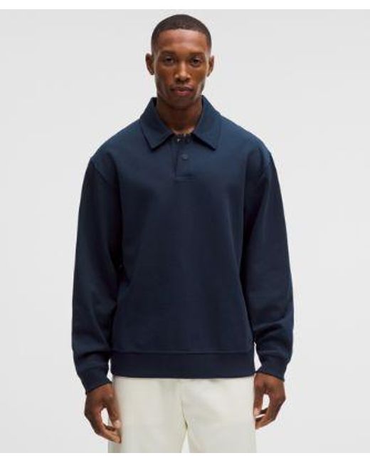 lululemon athletica Blue Grand Standard Long-Sleeve Polo for men