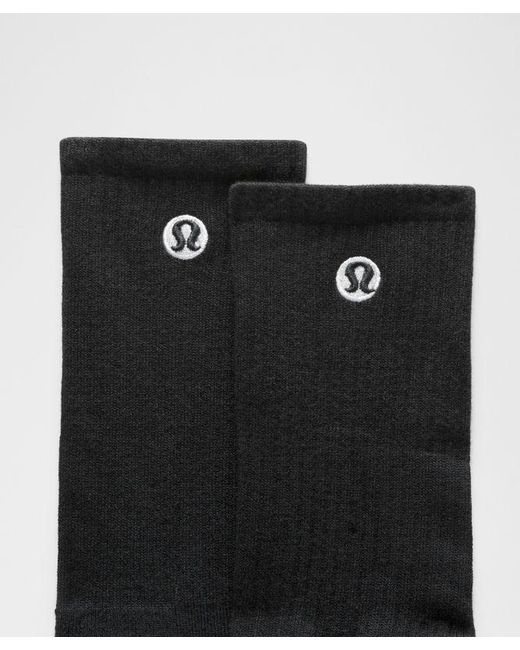 lululemon athletica Black Daily Essential Crew Socks