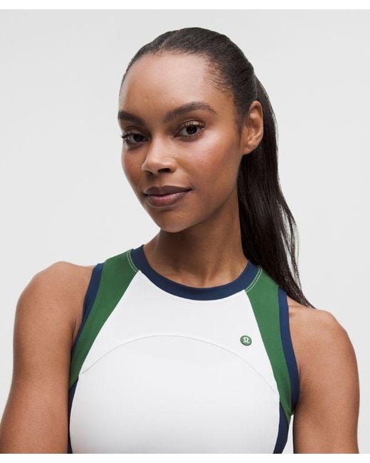lululemon athletica White – Court Champ High-Neck Tennis Tank Top – –