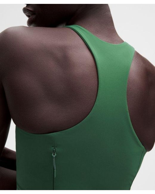 lululemon athletica Green Swift Speed Cropped Tank Top