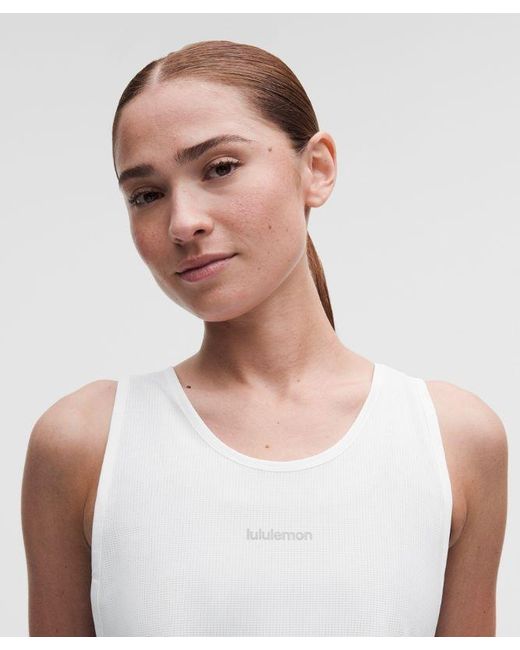 lululemon athletica White – Lightweight Classic-Fit Running Singlet – – Size Large
