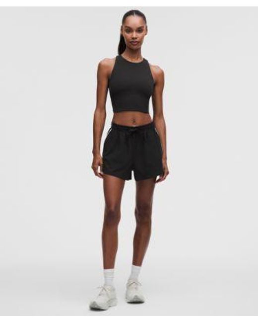 lululemon athletica Black Court Rival High-Rise Short 3"