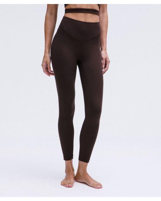 lululemon athletica Brown Wunder Under Nulu High-Rise Leggings 25"