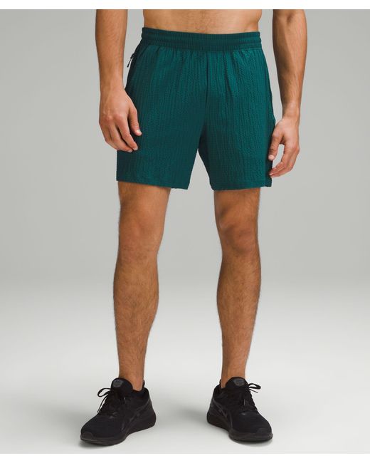 lululemon athletica Green Pace Breaker Linerless Utility Shorts 7" for men