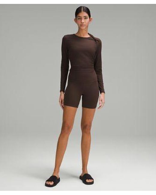 lululemon athletica Align High-rise Shorts - 6" - Color Brown - Size 10