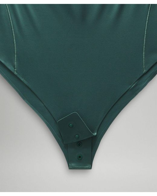 lululemon athletica Green Wundermost Bodysuit - Ultra-soft Nulu Square-neck Long-sleeve Bodysuit