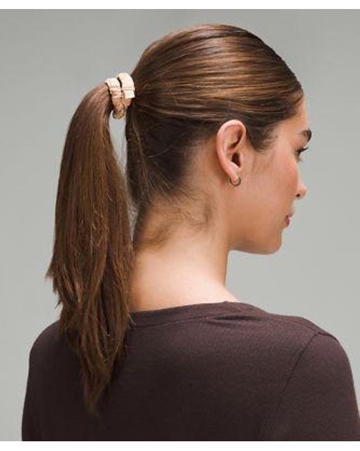 lululemon athletica Metallic – Skinny Hair Scrunchies 6 Pack –