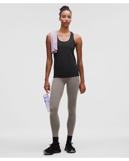 lululemon athletica Black – Swiftly Tech Racerback Tank Top 6.0 Hip Length – – Size 6