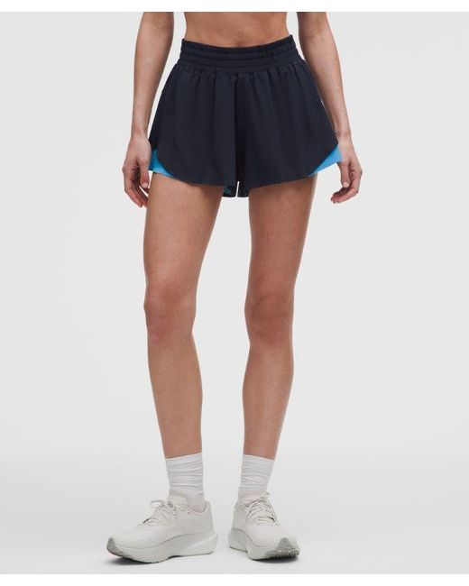 lululemon athletica Blue Shake It Out High-Rise Running Short 2.5"