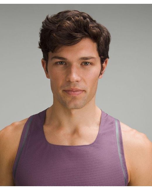 lululemon athletica Purple – Fast And Free Race Length Tank Top – / – for men
