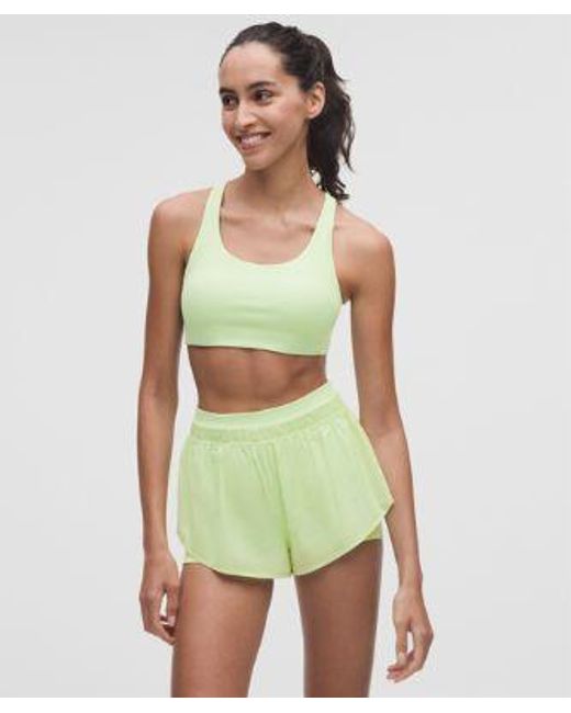 lululemon athletica Green – Nulux Strappy-Back Sports Bra Medium Support, B/C Cup – – Size 6