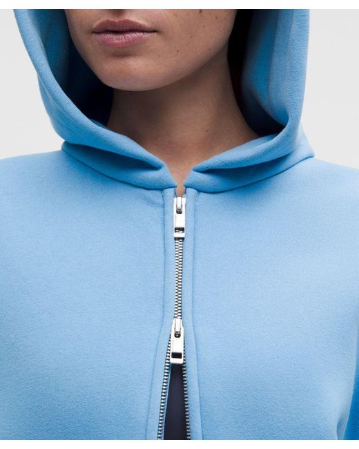 lululemon athletica Blue Steady State Superloft Full Zip Hoodie