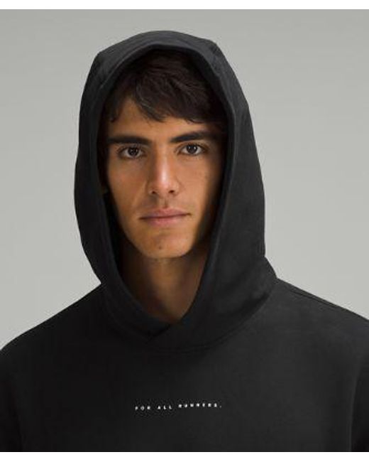 lululemon athletica Black Steady State Hoodie Graphic for men