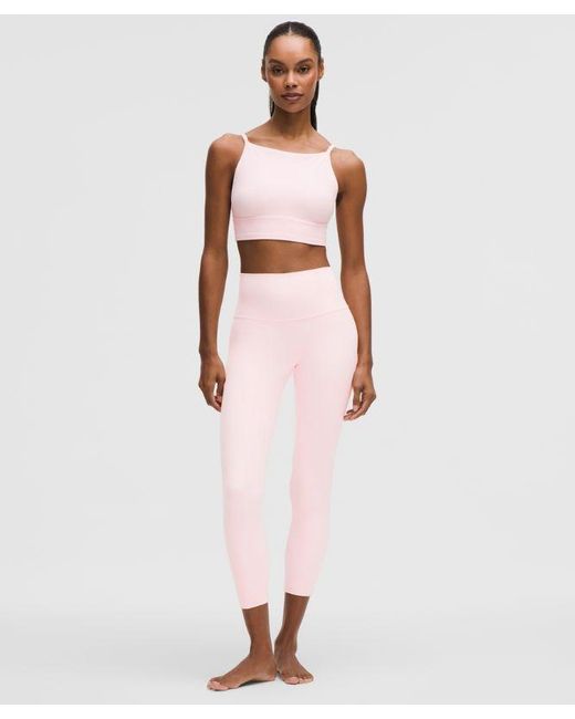 lululemon athletica Pink – Focuser High-Neck Sports Bra Light Support, A/B Cup – – Size Large