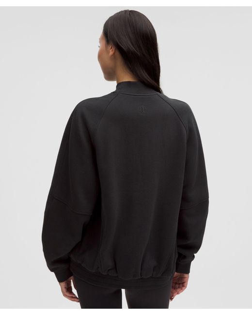 lululemon athletica Black Scuba Oversized Collegiate Jacket