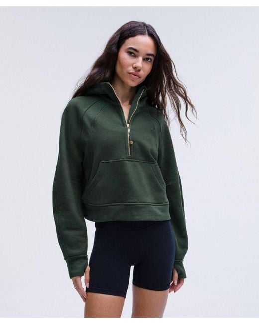 lululemon athletica Green – Scuba Oversized Half-Zip Hoodie – –