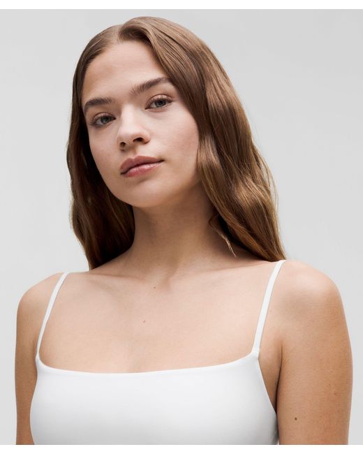 lululemon athletica White Wundermost Ultra-Soft Nulu Spaghetti-Strap Cami Tank Top
