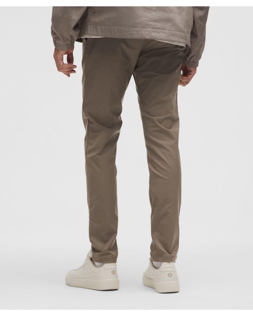 lululemon athletica Natural Abc Slim-Fit Trousers 34L Smooth Twill for men