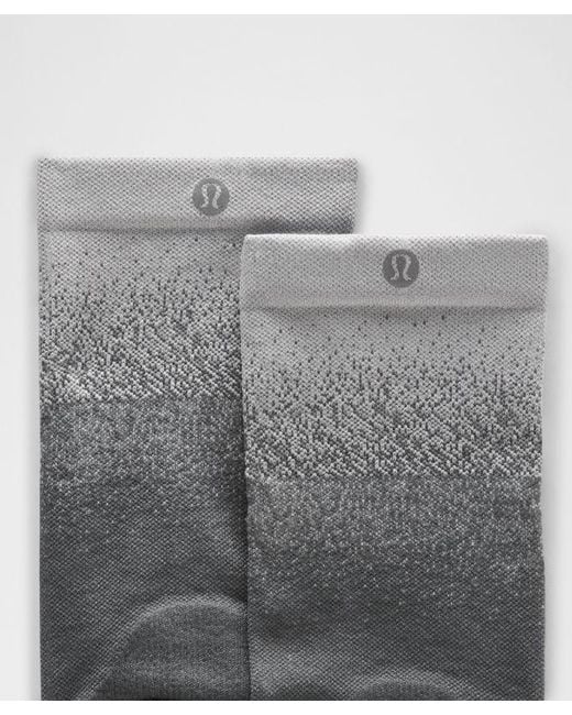 lululemon athletica Gray – Power Stride Crew Socks Ombre – – Size Large