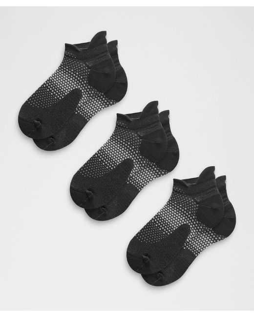 lululemon athletica Black Macropillow Tab Running Socks Medium Cushioning