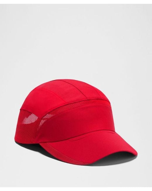 lululemon athletica Red – Mesh Panelled Running Hat – /Neon – Size Small/Medium