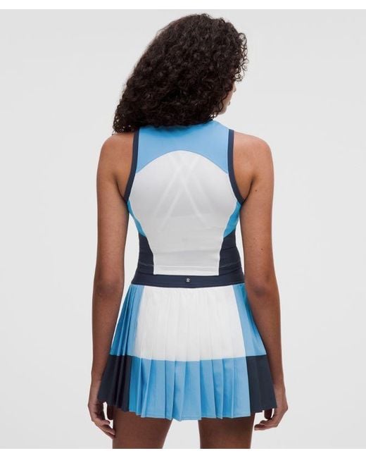 lululemon athletica Blue – Court Champ High-Neck Tennis Tank Top – – Size Medium