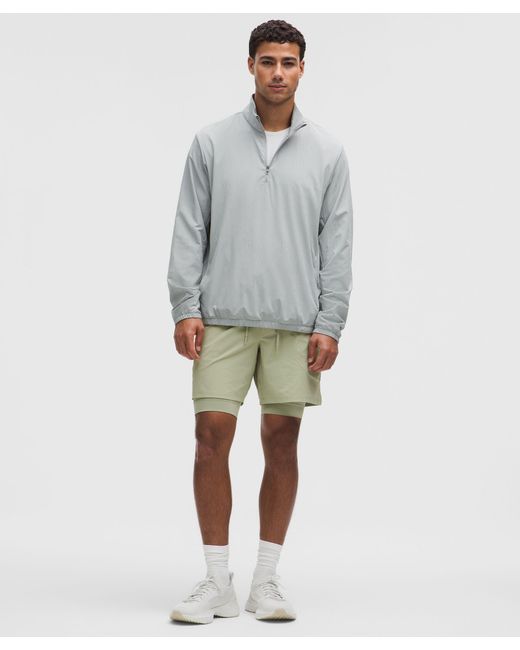 lululemon athletica Gray License To Train Lined Short 7" for men