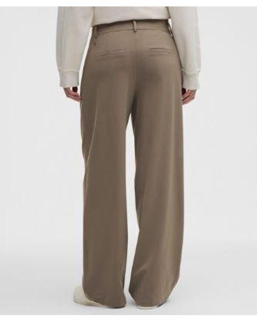 lululemon athletica Natural Daydrift High-Rise Wide-Leg Trouser
