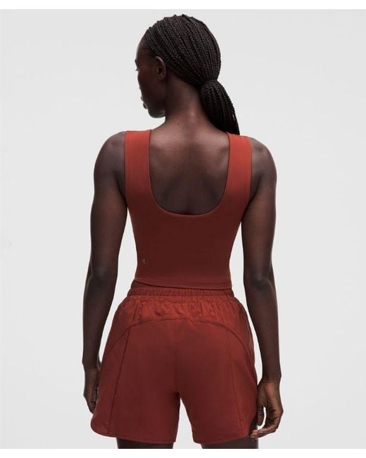 lululemon athletica Red – Wunder Train Wide-Strap Tank Top Medium Support, B–D Cups – – Size 4