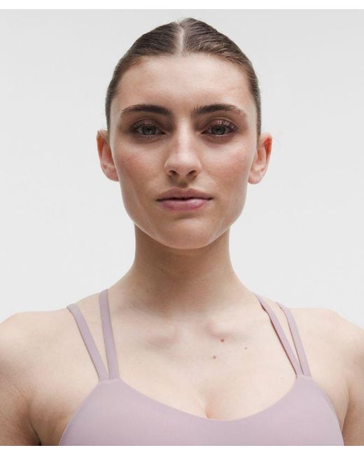 lululemon athletica Purple – Like A Cloud Longline Sports Bra Light Support, B/C Cup – /Pastel – Size 16