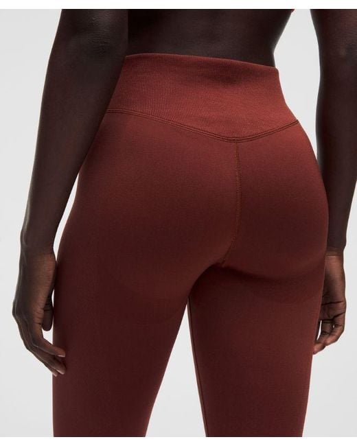 lululemon athletica Red – Get Low High-Rise Training Tight Leggings – 25" – /Burgundy – Size 4