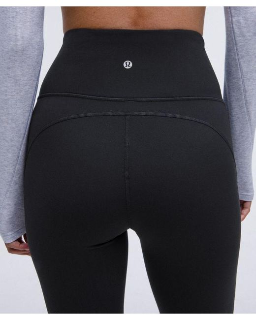 lululemon athletica Black Groove Nulu Super-High-Rise Flared Pants Short