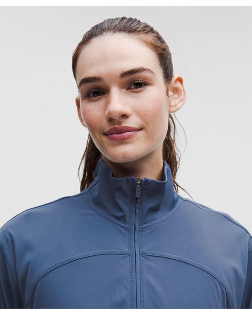 lululemon athletica Blue Sleek Full-Zip Running Jacket