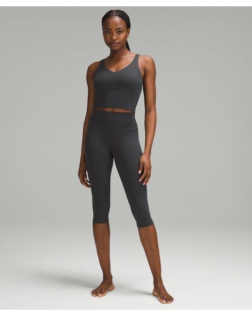 lululemon athletica Gray Aligntm Tank Top Light Support, C/d Cup