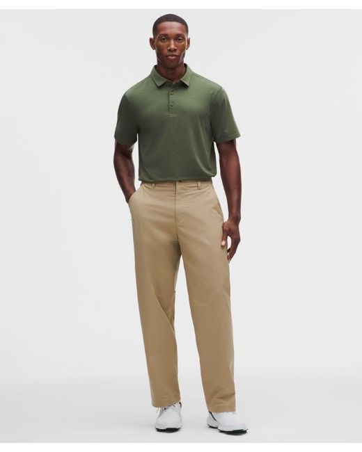 lululemon athletica Green – Evolution Short-Sleeve Polo Shirt – – Size Large for men