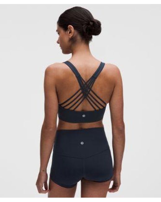 lululemon athletica Blue Flexyflex Strappy Yoga Bra