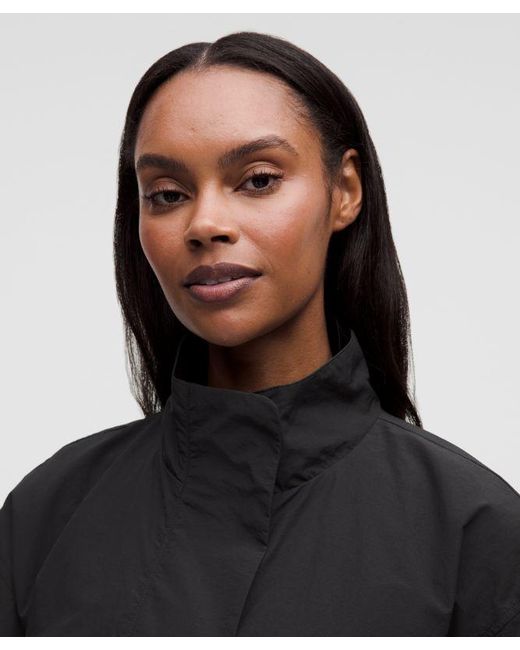 lululemon athletica Black – Oversized Cinch-Hem Reversible Jacket – – Size Large