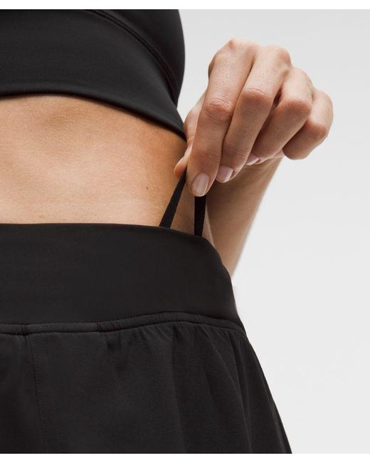 lululemon athletica Black A-Line Side-Pleat Tennis Skirt