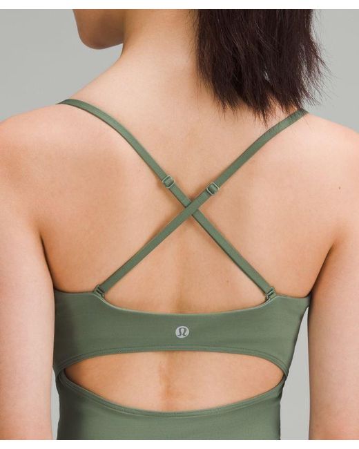 lululemon athletica Green – Breezethrough Tank Top Light Support, B/C Cup – /Pastel – Size 14