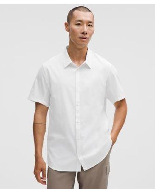 lululemon athletica Airing Easy Short-sleeve Shirt - Color White - Size L for men