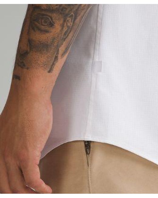 lululemon athletica Airing Easy Short-sleeve Shirt - Color White - Size L for men