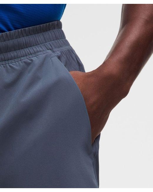 lululemon athletica Blue Pace Breaker Lined Short 7" for men