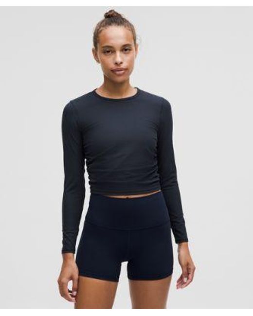 lululemon athletica Blue All It Takes Ribbed Nulu Long-Sleeve Shirt