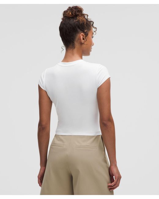 lululemon athletica White Organic Cotton Baby Tee