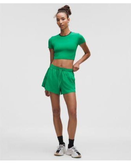 lululemon athletica Green Court Rival High-Rise Short 3"