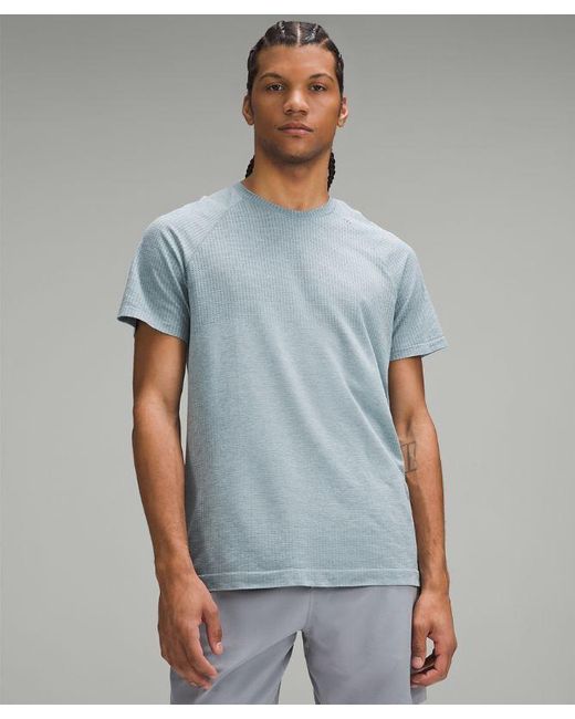 lululemon athletica Blue – Metal Vent Tech Short-Sleeve Shirt – /Pastel – for men