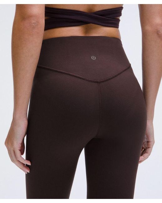 lululemon athletica Brown Wunder Under Nulu High-Rise Leggings 25"