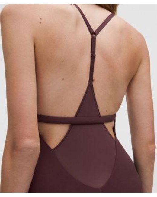 lululemon athletica Purple Nulu Mesh-Leg Bodysuit 28"